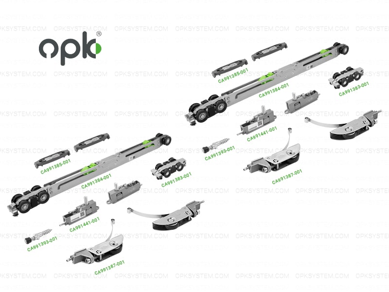 phụ kiện opk cửa trượt 2 cánh