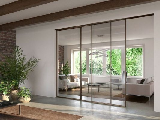 Cửa lùa slim không ray dưới định nghĩa lại sự tối giản với thiết kế liền mạch