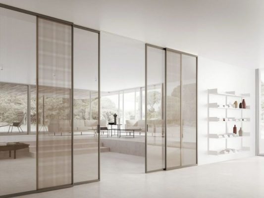 Từ phòng khách đến phòng ngủ Cách cửa lùa slim tối ưu diện tích hiệu quả