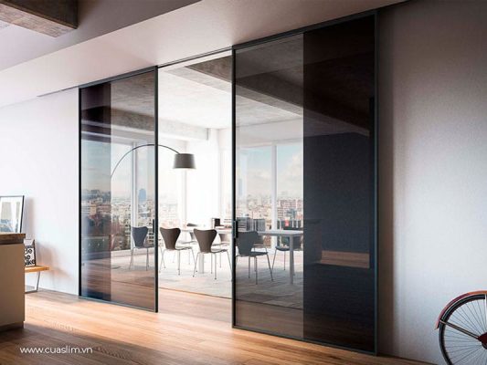 cửa lùa slim ngăn phòng