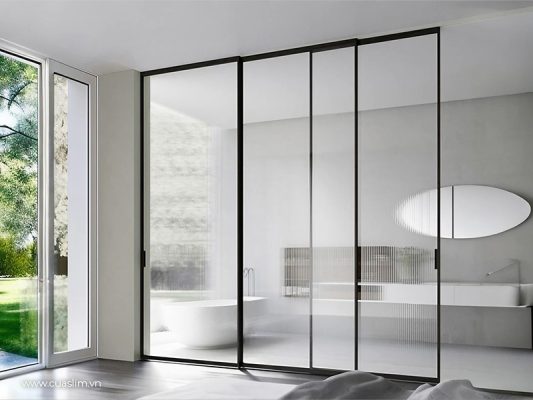 cửa lùa slim ngăn phòng
