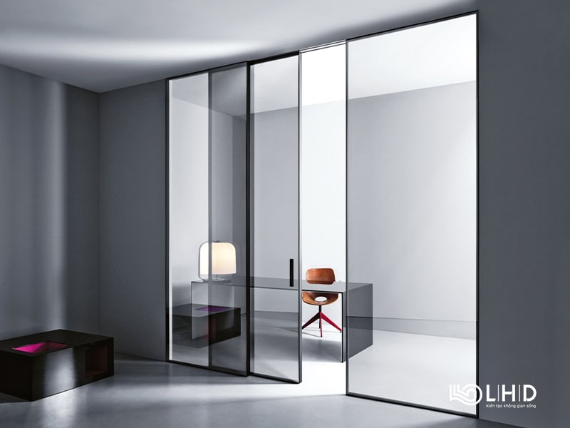 cửa lùa slim ngăn phòng