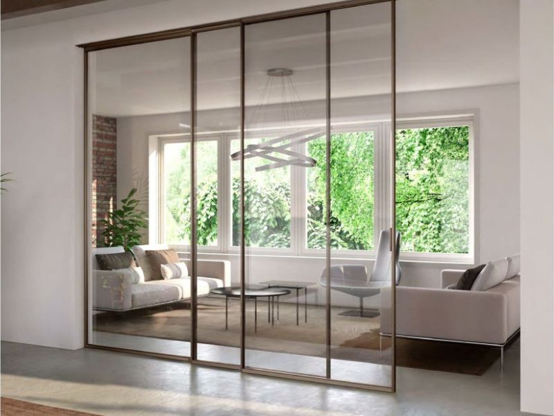 cửa trượt 3 cánh hệ slim
