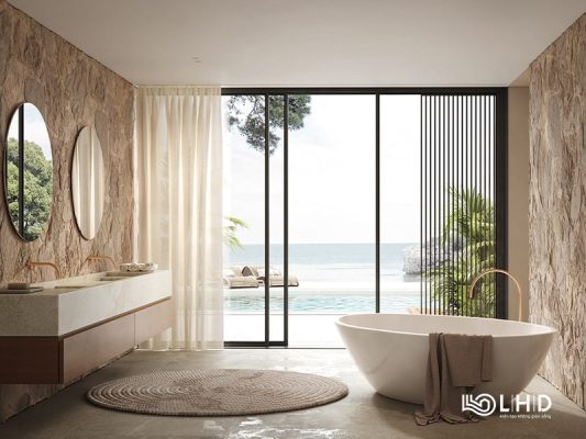 cửa trượt 3 cánh slim ngoại thất