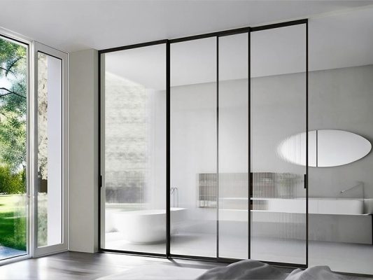 cửa trượt 3 cánh slim nội thất