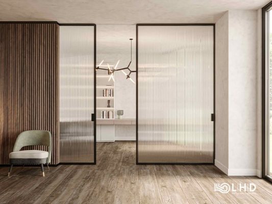 cửa lùa slim không ray dưới