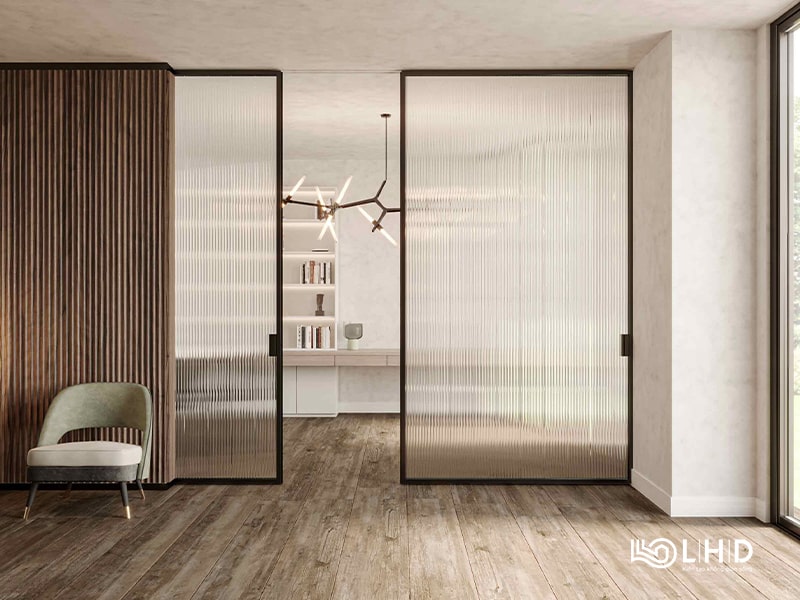 cửa lùa slim không ray dưới