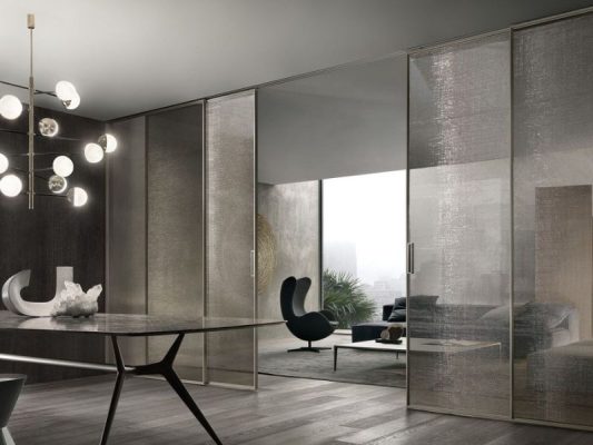 cửa lùa slim không ray dưới