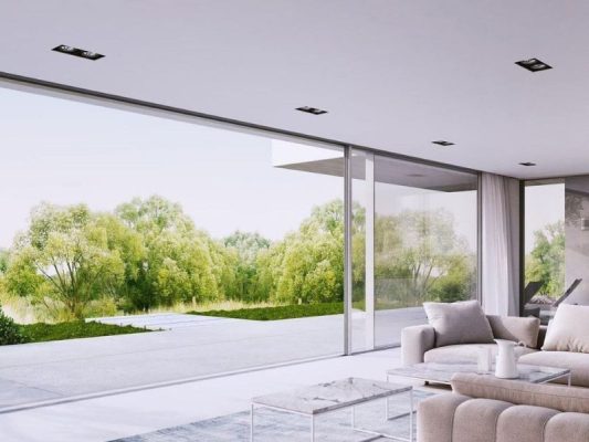 cửa lùa slim tự động