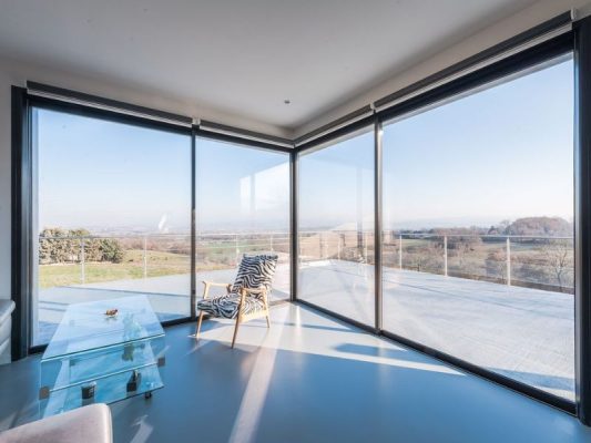cửa trượt slim ngoại thất panorama