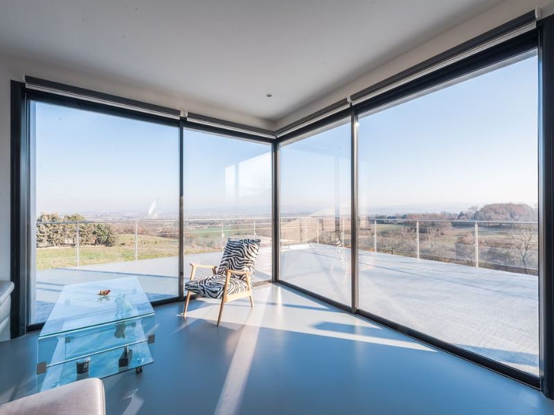 cửa trượt slim ngoại thất panorama